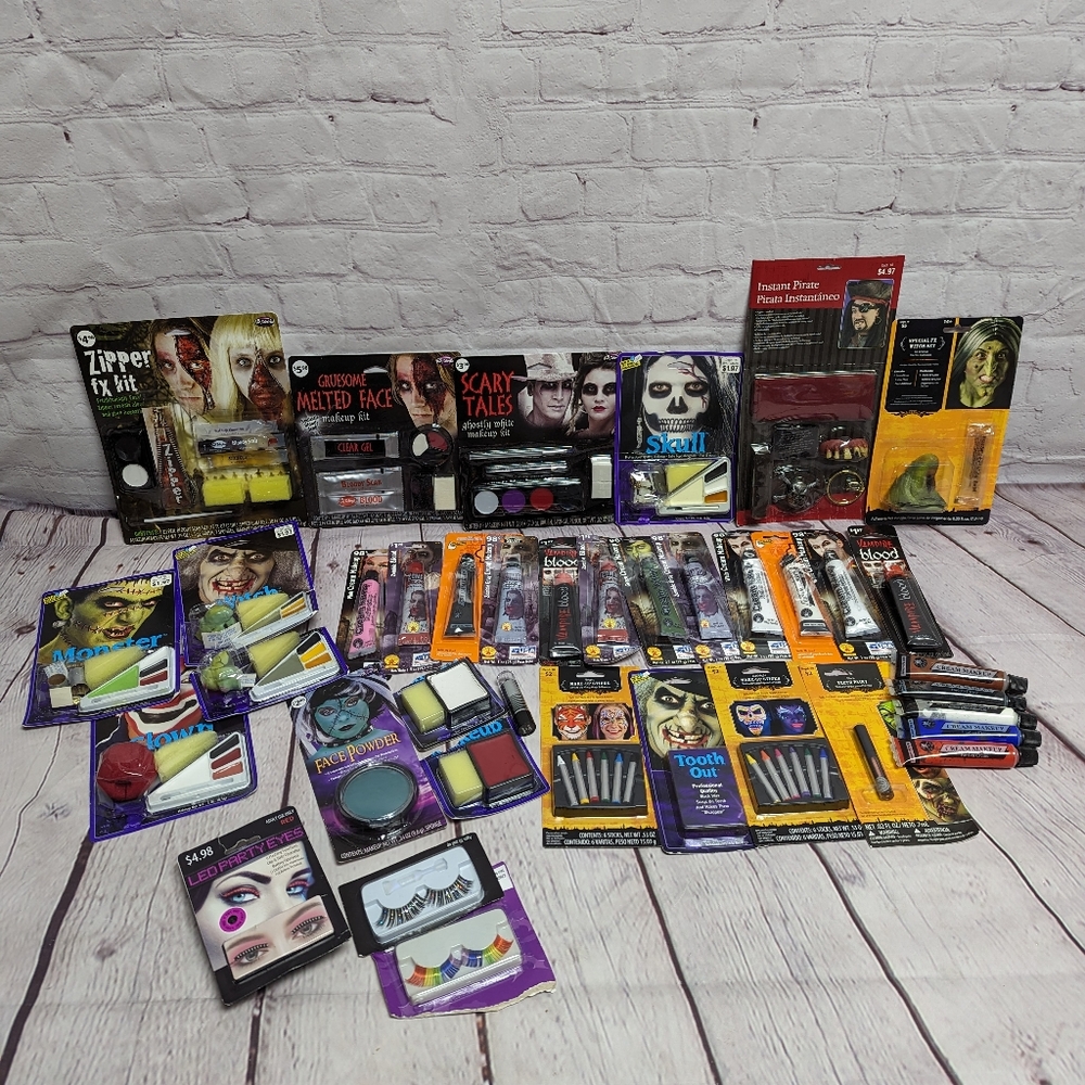 HUGE Halloween face makeup lot. Theater. All new.